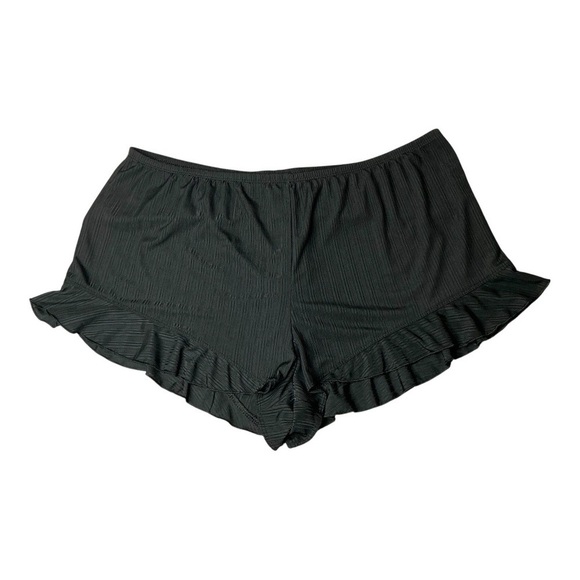 Secret Treasures Black Sleep Shorts Ruffle Trim Stretchy Pajama Loungewear - Picture 12 of 12